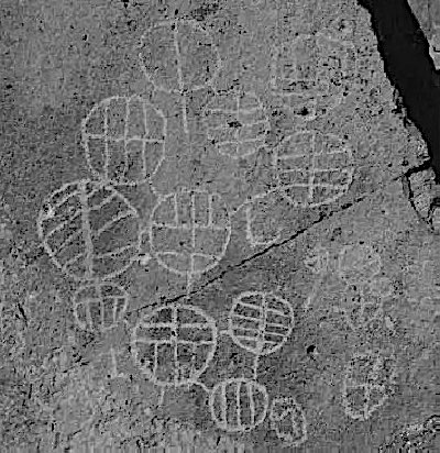 casa diablo petroglyph grayscale